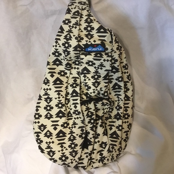 Kavu Handbags - KAVU Rope Bag Crossbody Sling Backpack BW Imprint